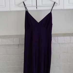 Zara Deep Purple Formal Long Classy Slip Dress